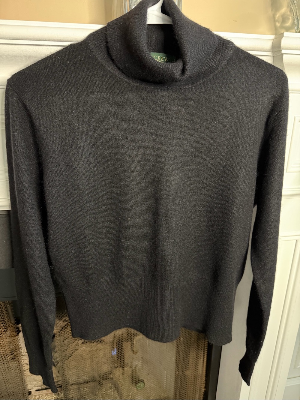 J. Crew Black Wool Blend Turtleneck Sweater